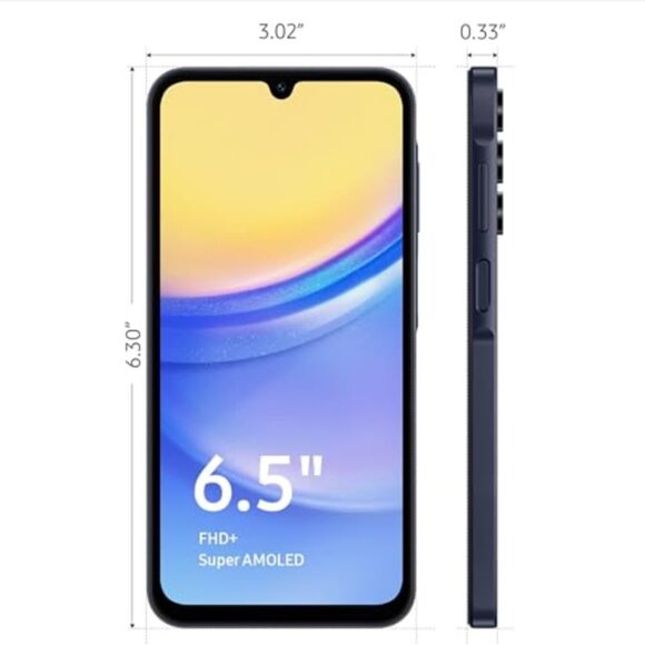 Samsung Galaxy A15 5G Fingerprint Sensor AMOLED Screen Phone (6.5", 64GB) - Picture 2 of 5